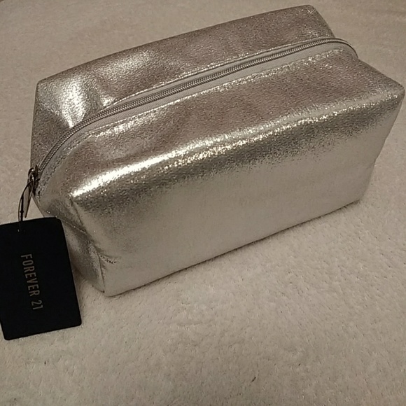 Forever 21 Bags Silver Makeup Bag Poshmark